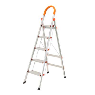 High Quality Lightweight Folding Aluminum 5 Steps Ladder