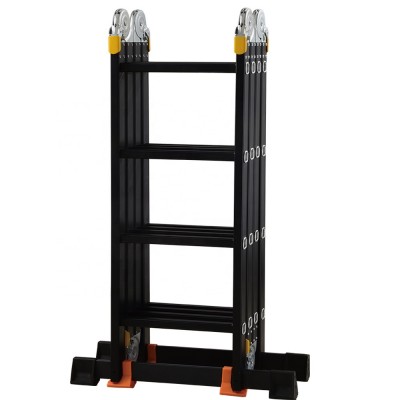 aluminium multi-purpose black color ladder with EN13