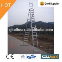 3 section combination extension step ladder