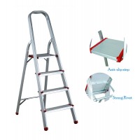 5 steps cheap aluminum adjustable step Ladder